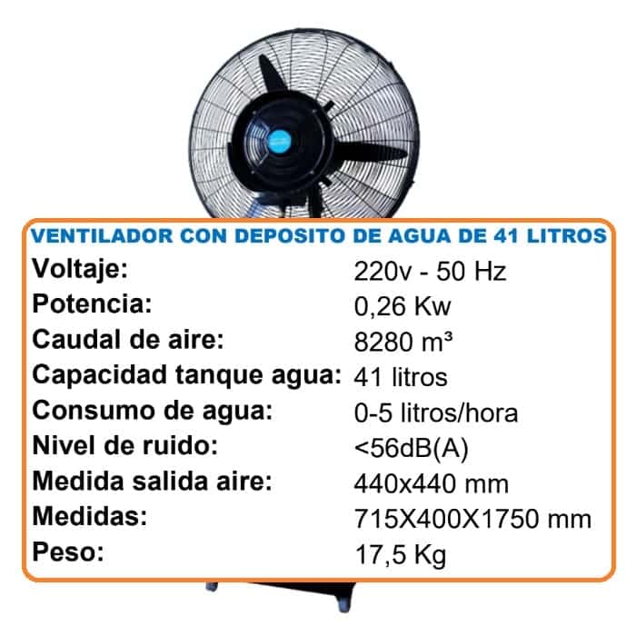 Ventilador de Agua 41L【YZ-26CF03】 - Imagen 6