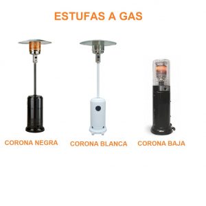 ESTUFA EXTERIOR GAS DE CORONA VARIOS MODELOS
