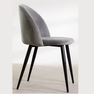 Silla Terciopelo Gris
